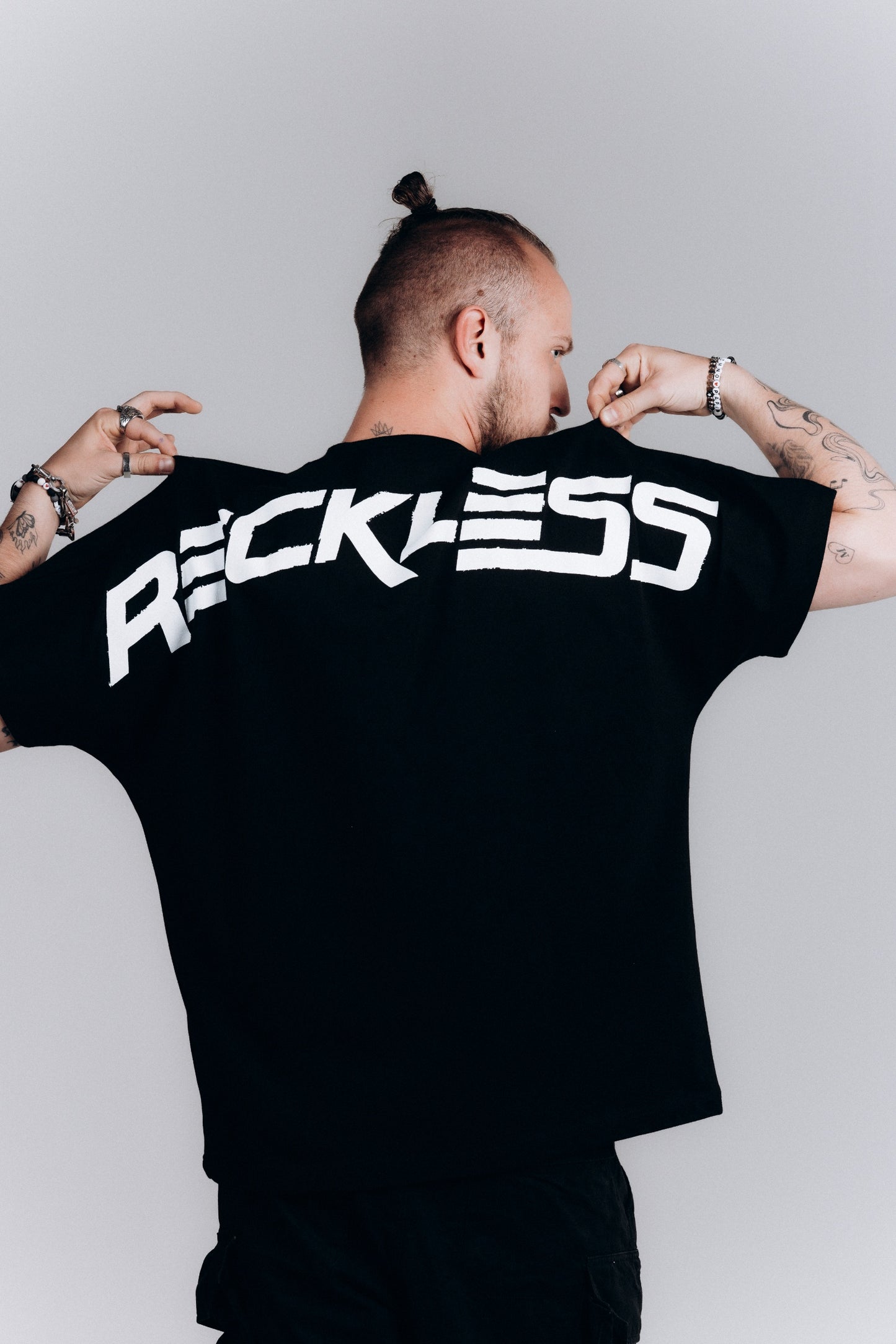 RECKLESS Bat Tee Black