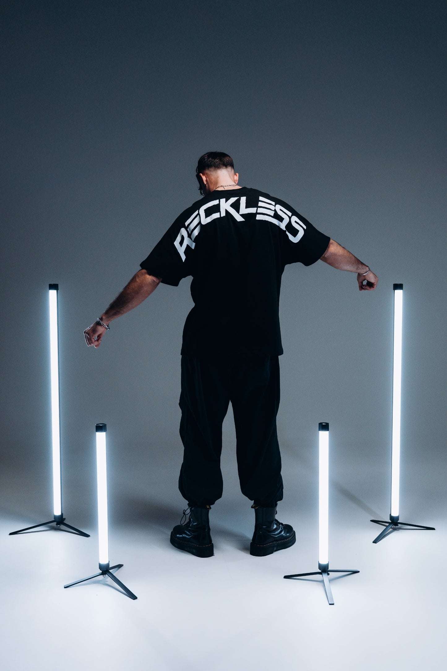 RECKLESS Bat Tee Black